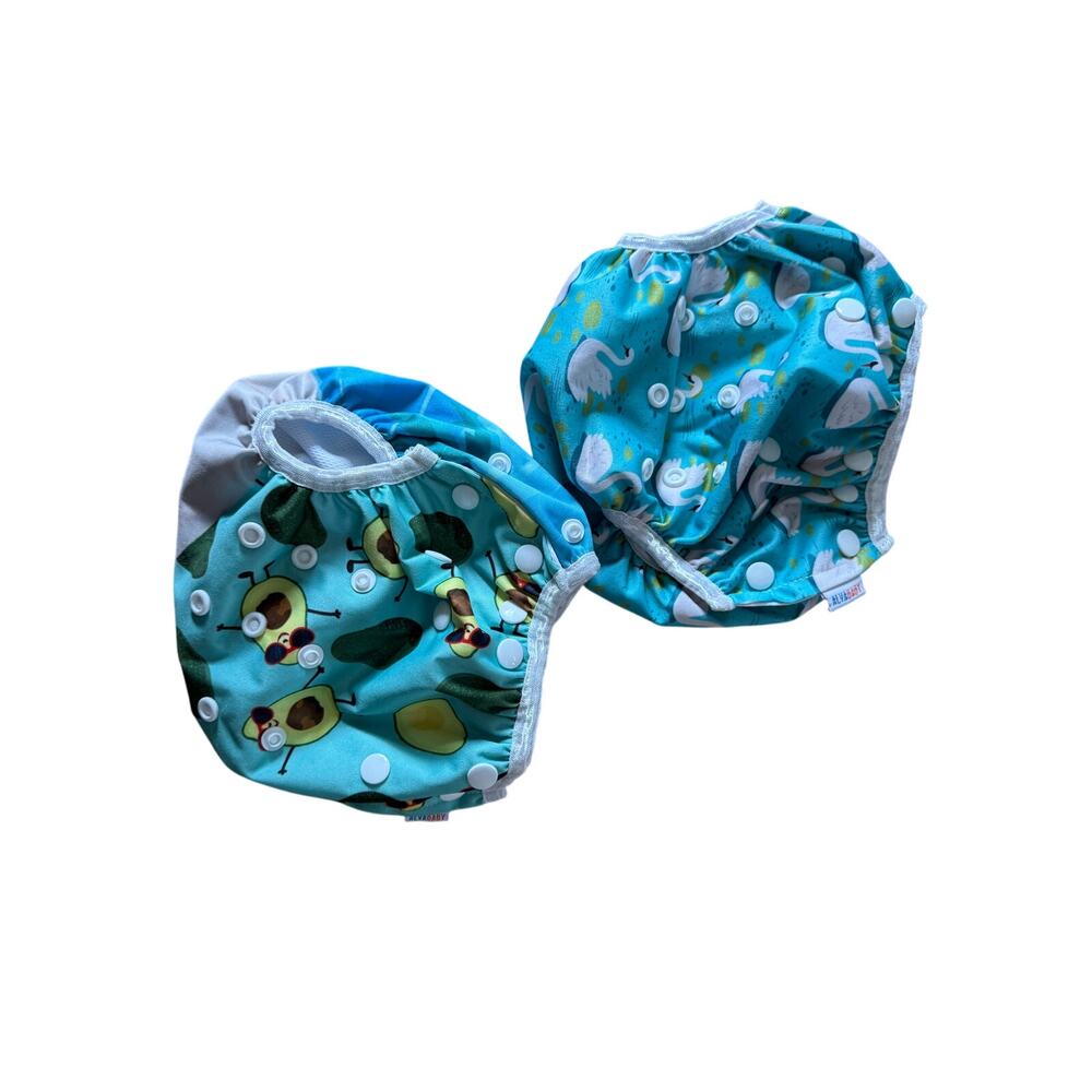 Alva baby diaper cover bundle of two adjustable one size‎ cute prints